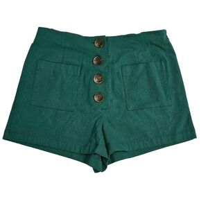 Forever 21 High Waist Green Shorts